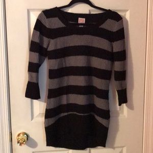Black and gray sweater dress. Size medium.